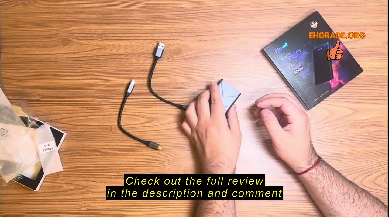 Review Fikwot FP90 External SSD 1TB, Portable SSD, Up to 2050MB/s, USB 3.2 Gen2 USB A & USB C, IP68
