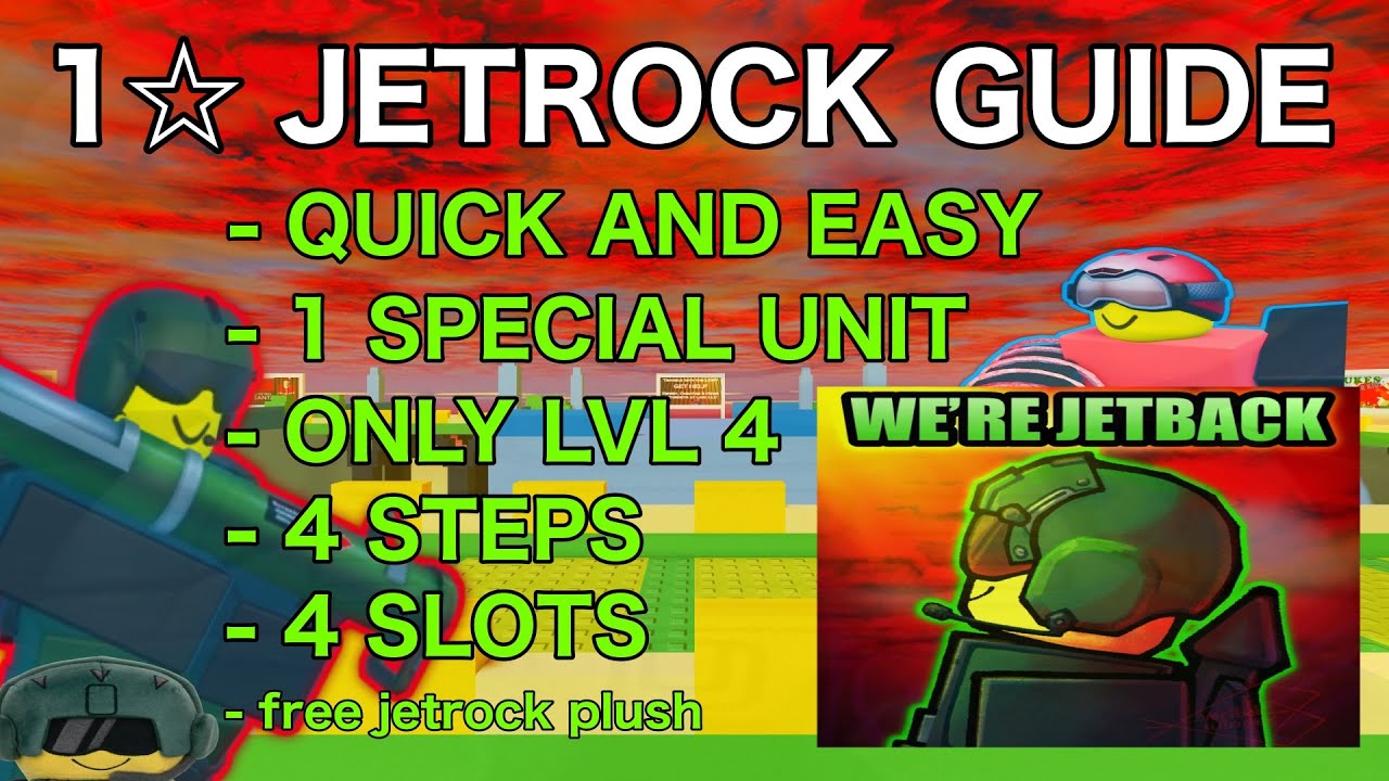 The Battle Bricks // Jetrock 1 Star Beginner Guide [Chapter 1 Stage 20]