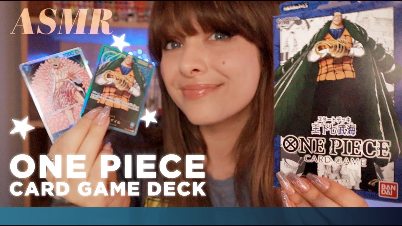 ASMR 🏴&zwj;☠️ One Piece 🏴&zwj;☠️ TCG Seven Warlords Deck Unboxing! Whispering, Tapping & Card Shuffling
