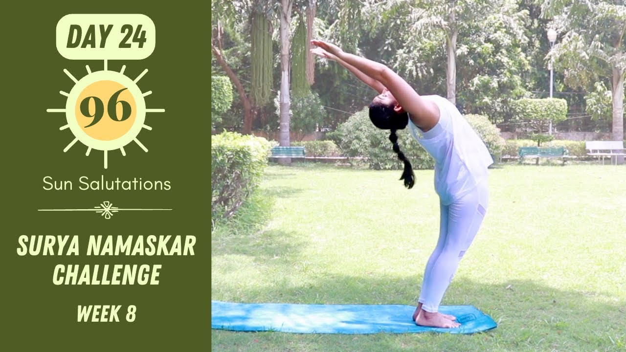Day 24 - Surya Namaskar Challenge | 96 Sun Salutations (Follow Along) | Bharti Yoga