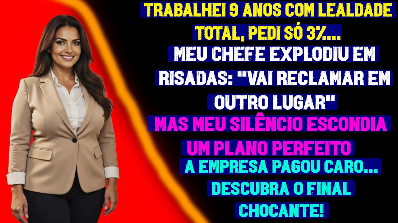 Meu Chefe Riu Quando Pedi 3% de Aumento Após 9 Anos: “Vai Chorar em Outro Lugar” — Então Eu…