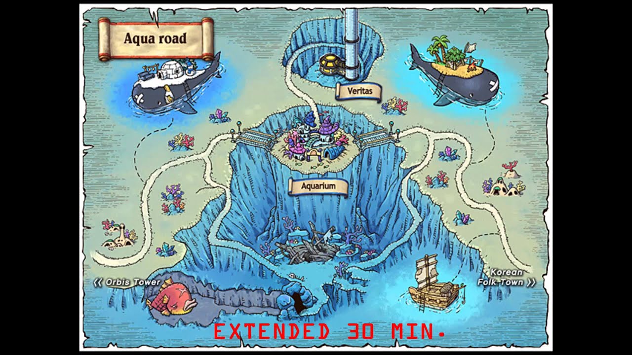 Maple Story music Extended: Aqua Road (30 Min Loop.)
