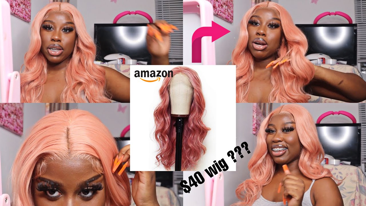 ANDRIA Affordable Pink Amazon Prime Wig| customizing a synthetic wig 💗 | Cephanie Lme