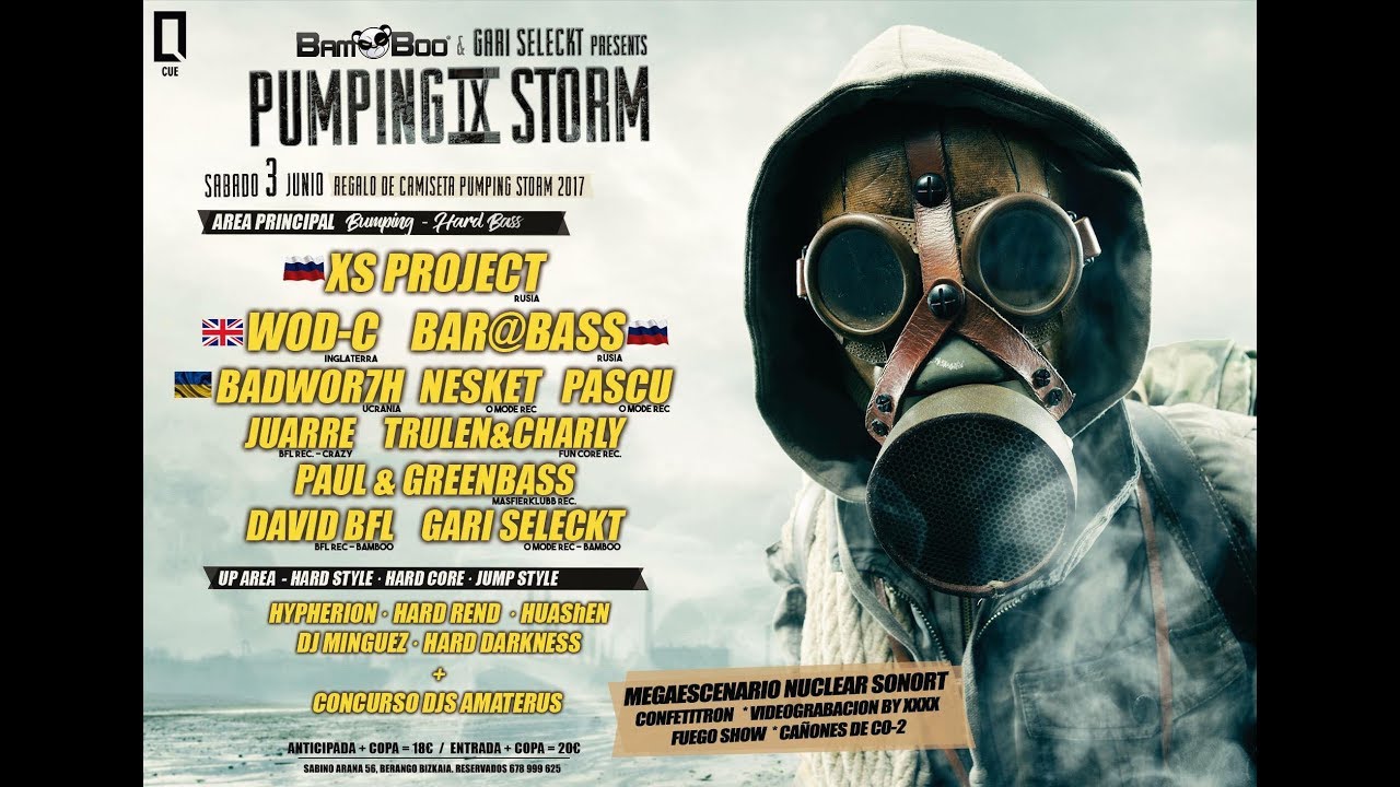 XS Project Spanish trip 1-5 June 2017 - Pumping Storm in Cue Club. Bilbao. Spain