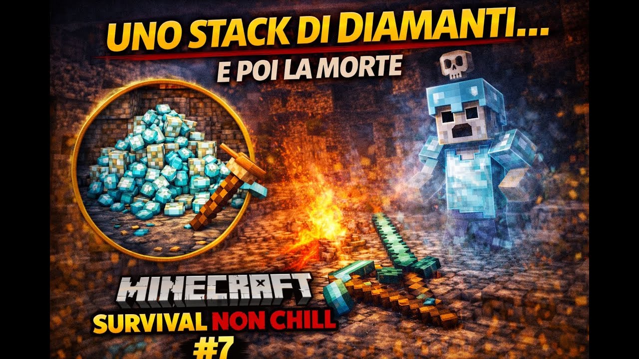 Uno stack di diamanti… e poi la morte | Minecraft Survival NON Chill #7