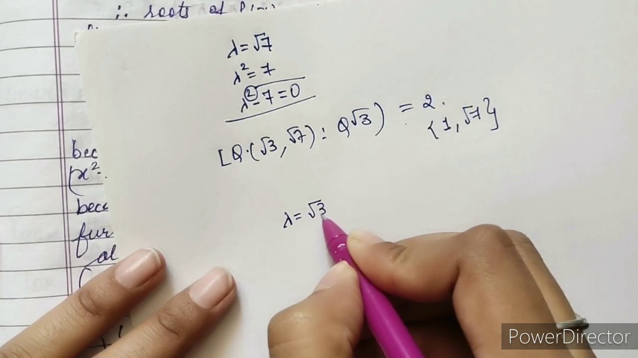 How to find splitting field,dimension & basis of splitting field (part-2)
