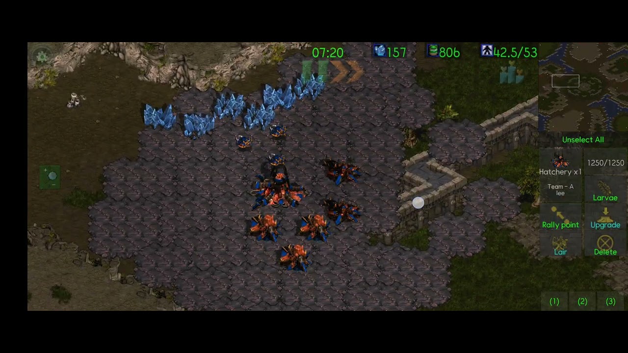 스타크래프트(모바일) lee 9(Z) vs han 3(T) 'Lost Temple' 26.02.07[4]