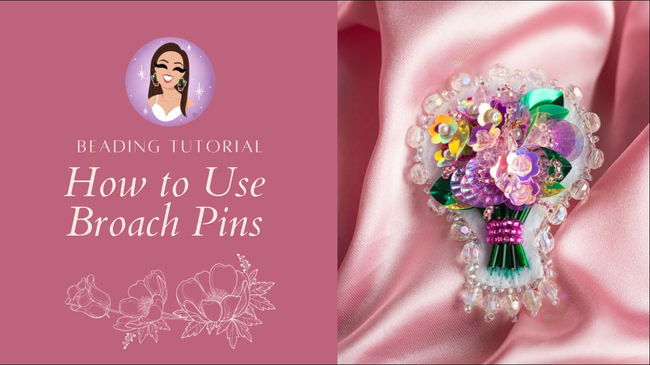 How to Use Broach Pins for Beadwork | Beading Tutorial