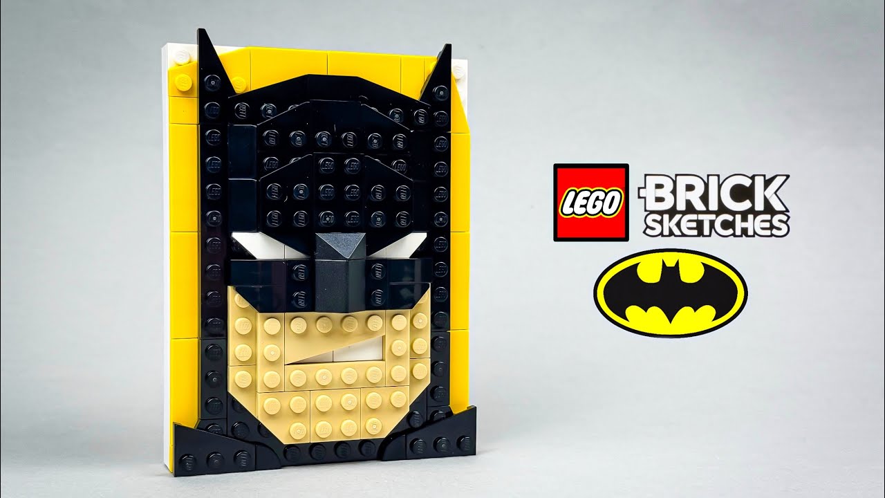 𝗕𝗔𝗧𝗠𝗔𝗡! | LEGO Batman brick sketches stop motion speed build