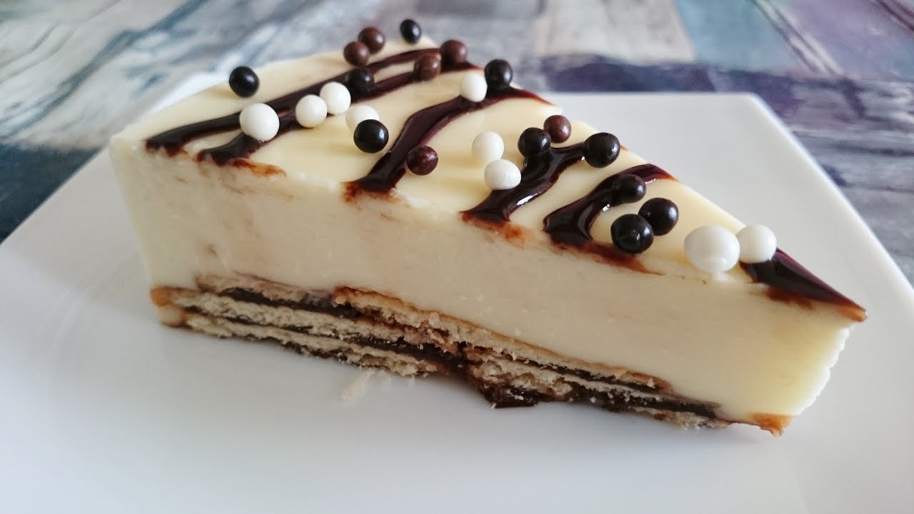 Tarta de Queso Philadelphia y Chocolate Blanco SIN HORNO Postres Mil