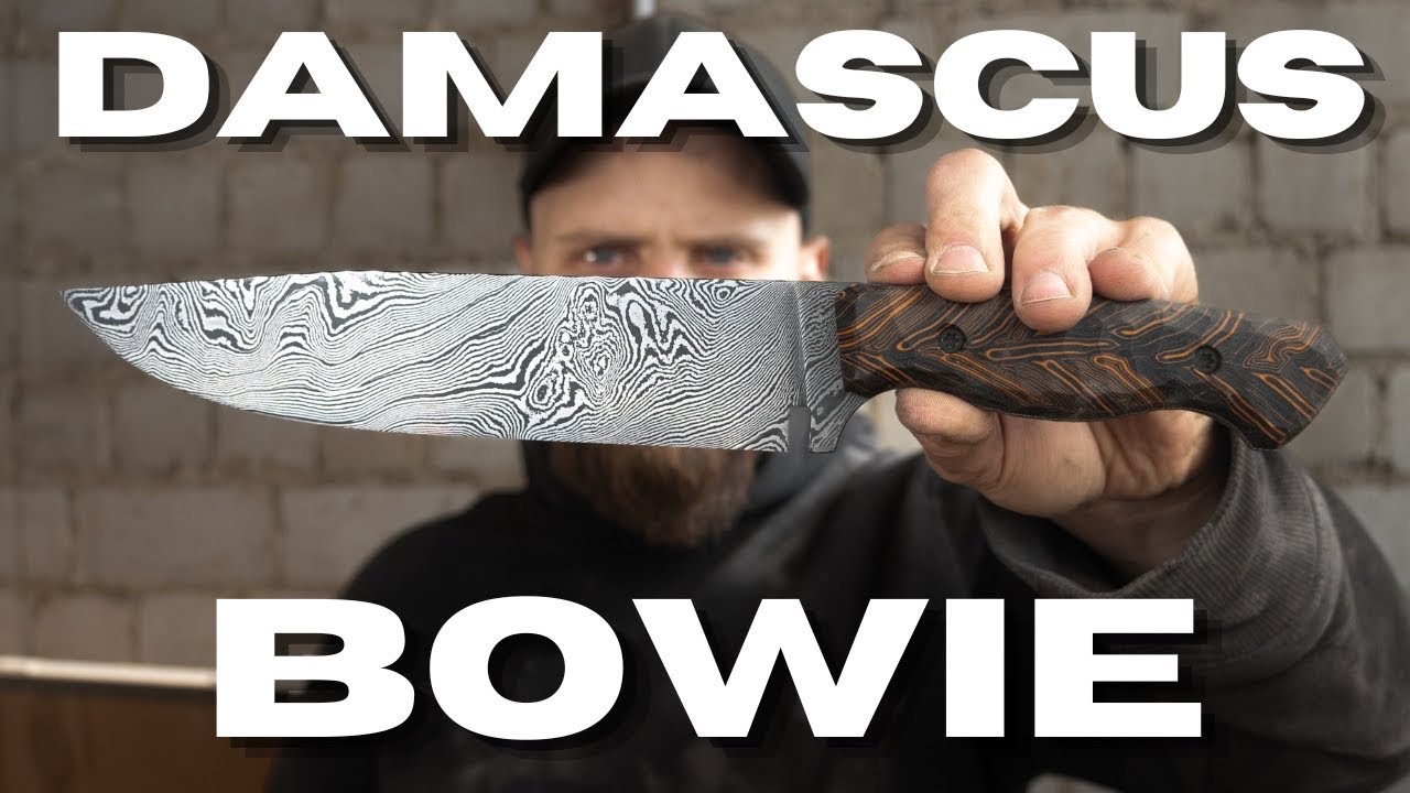 Forging a Damascus KNIFE with a TWIST !! | Knifemaking