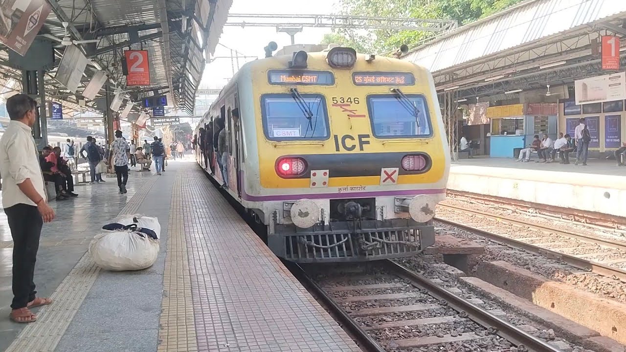 Train videos Indian railways station | Mumbai Vikhroli railway station train videos 