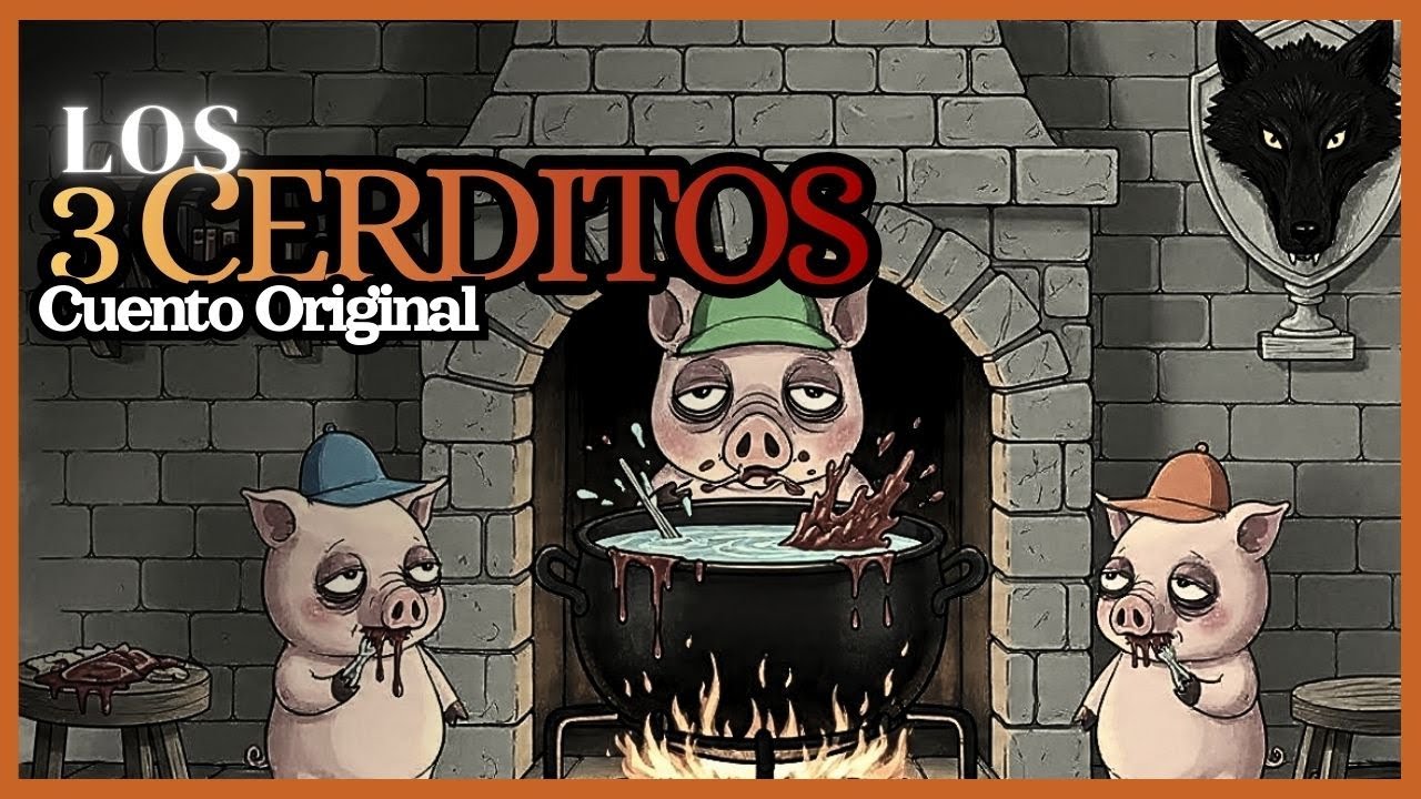 La ESCALOFRIANTE Historia Original de 🐷🐺Los 3 Cerditos| Recopilación de Joseph Jacobs siglo XIX