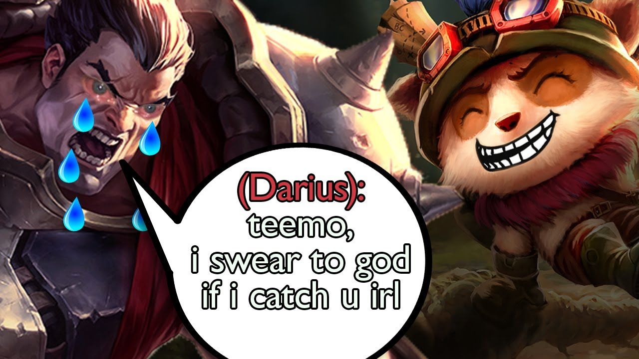 Darius and Irelia get SUPER Salty - 3 Teemo Games [League of Legends]