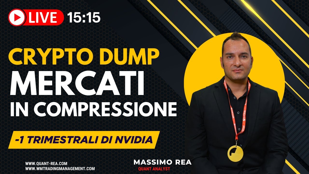 LIVE 15:15 - CRYPTO DUMP - MERCATI IN COMPRESSIONE