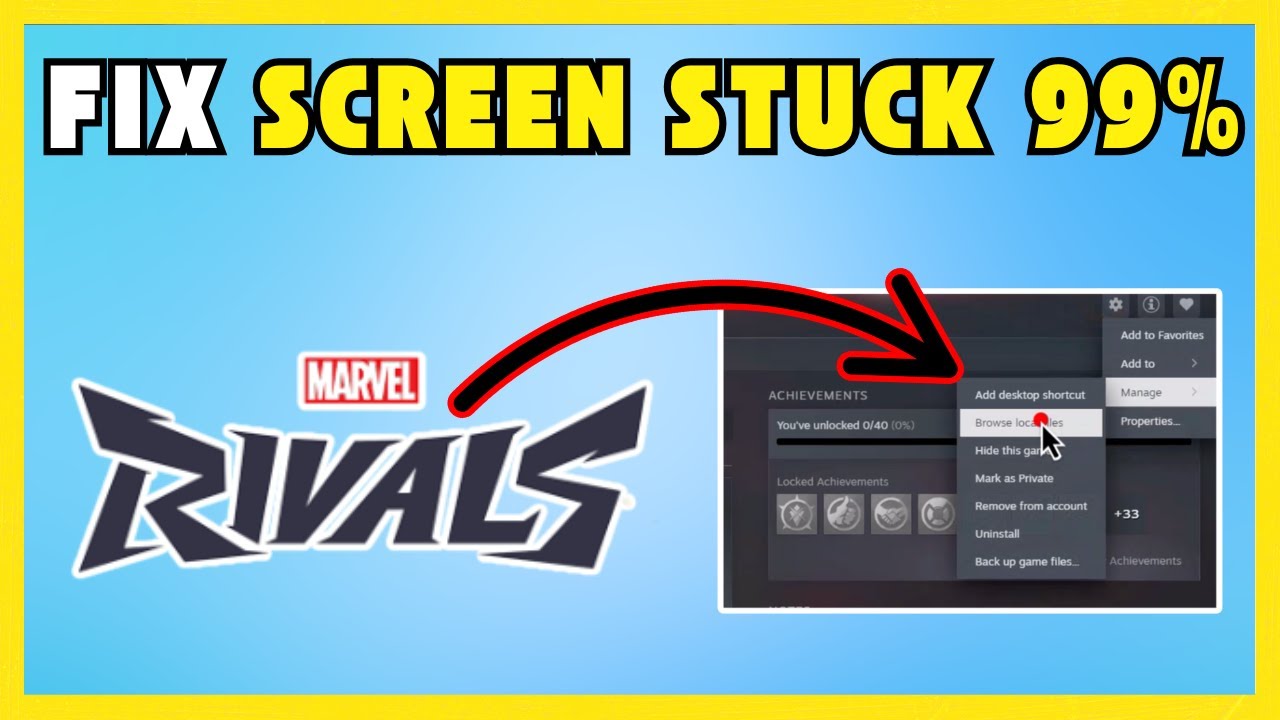 How To Fix Marvel Rivals  Loading Screen  Stuck At  99% [100% WORKING]
