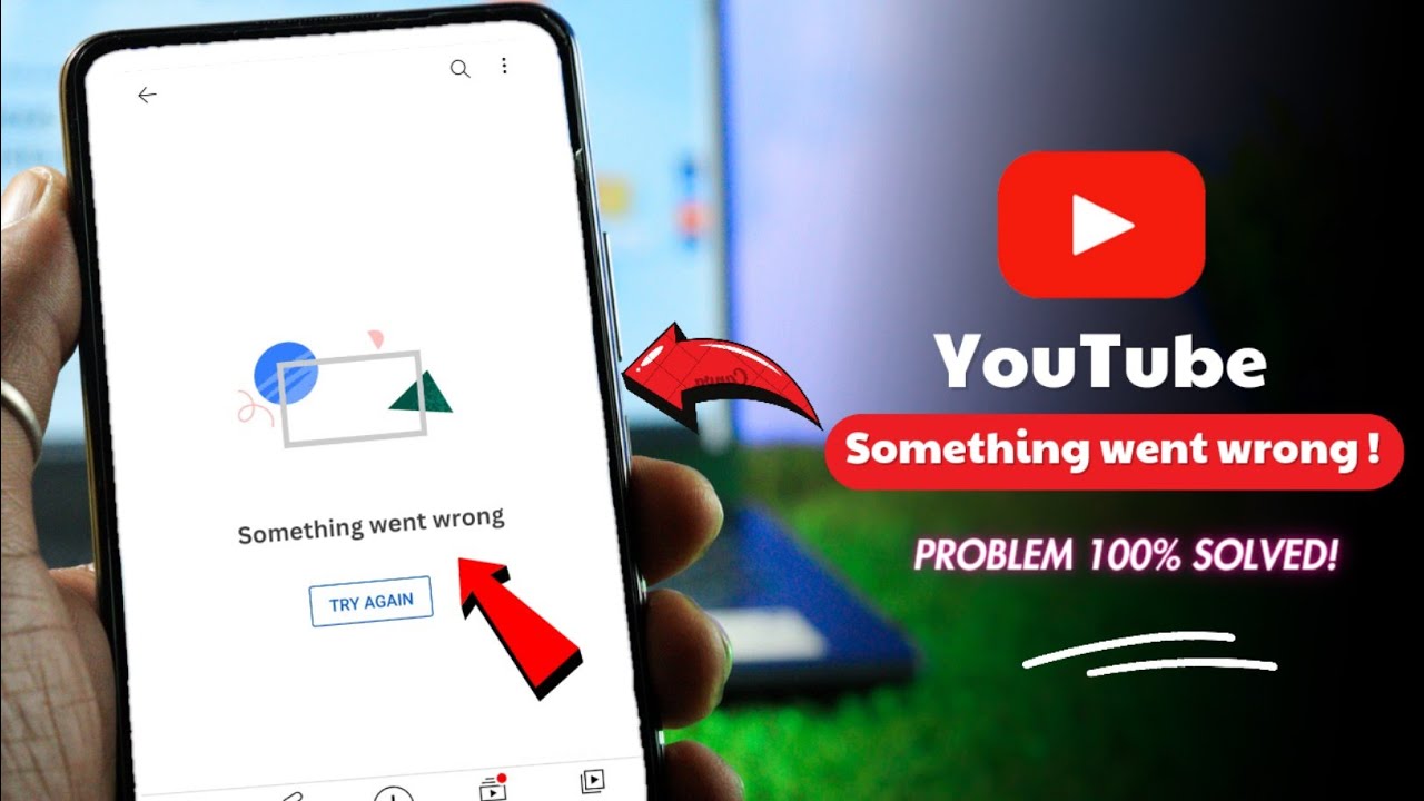 How to fix YOUTUBE Something Went Wrong Try Again Problem 2024 | Something Went Wrong