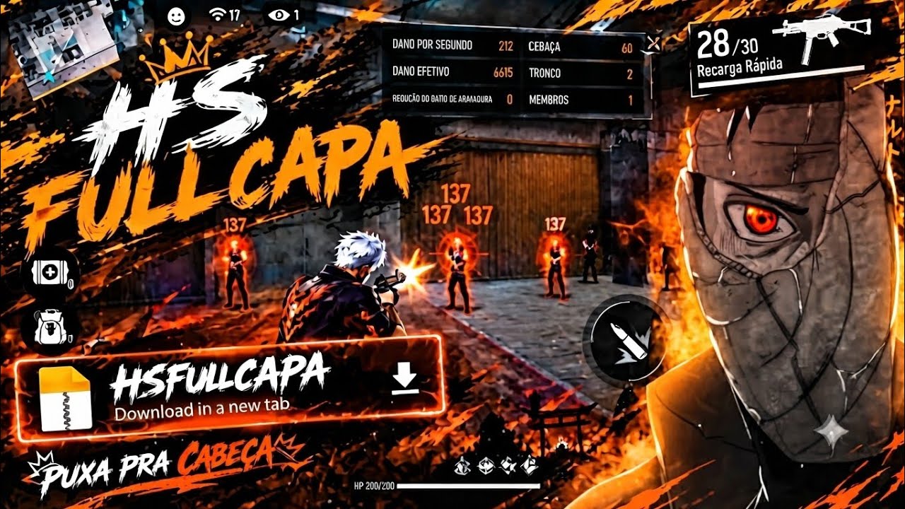 🔥 HS PESCO&Ccedil;O 100% CAPA NO FREE FIRE! 😱 | AIMBOT + AIMLOCK ATUALIZADO ✅