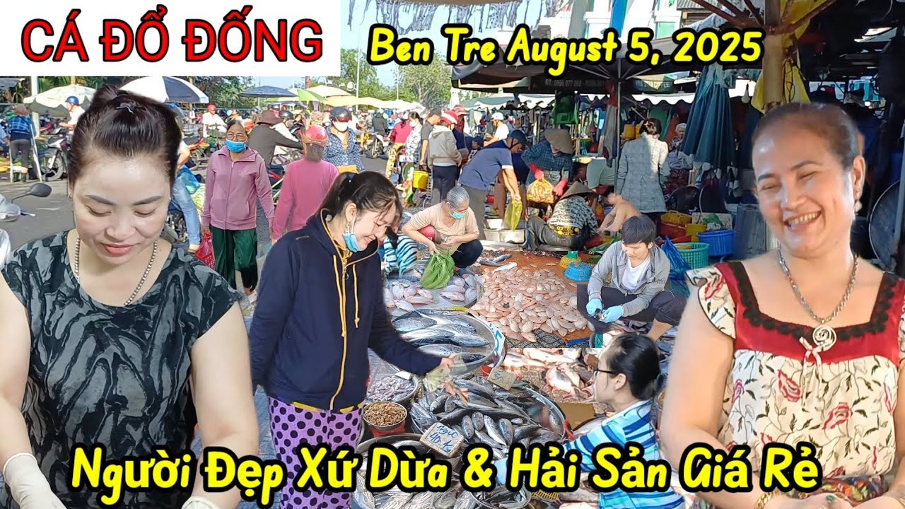 Hàng đống đống cá giá cực rẻ Chợ Bến Tre toàn là Đặc Sản vip