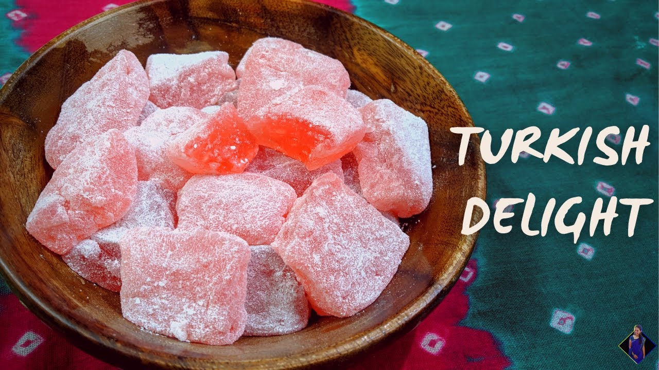 Turkish Delight Recipe | Lokum Recipe | Traditional Turkish Dessert | Anusri's diary