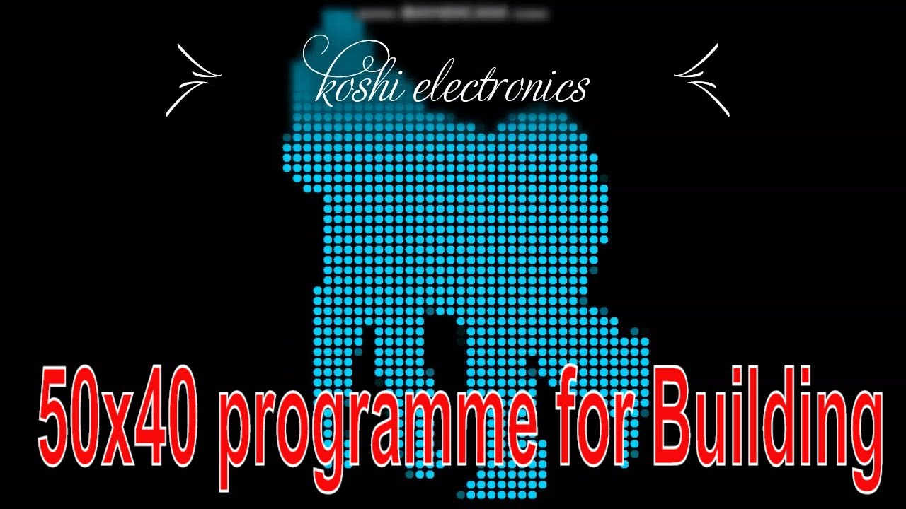 Pixel led 50x40 Building program t1000 S & Z connection