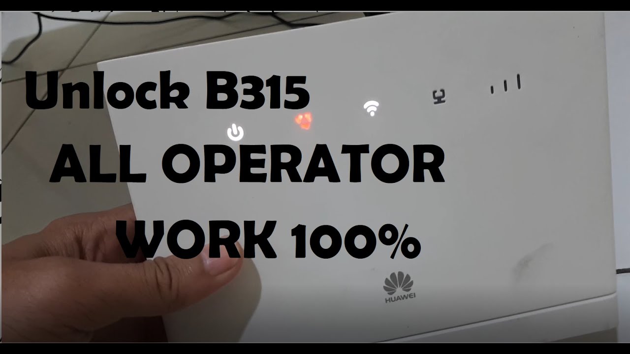UNLOCK B315s-607 FW ORI HUAWEI - INDONESIA 100% WORK