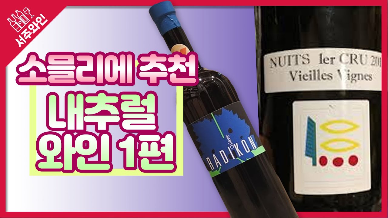 내추럴 와인 추천 (Feat. 라디콘, 프리외르 로크) [서주완의 서주와인]