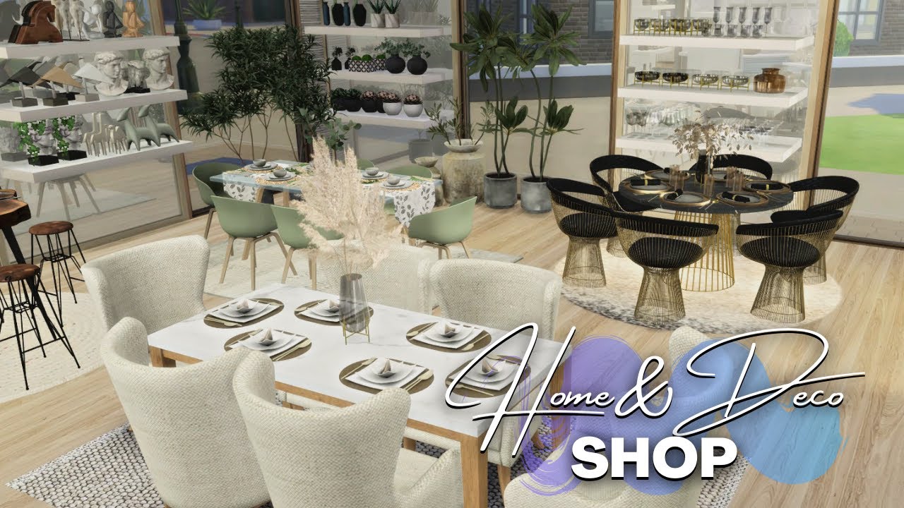 Home and Deco Shop 🏡 | The Sims 4 (+CC) | Speed Build