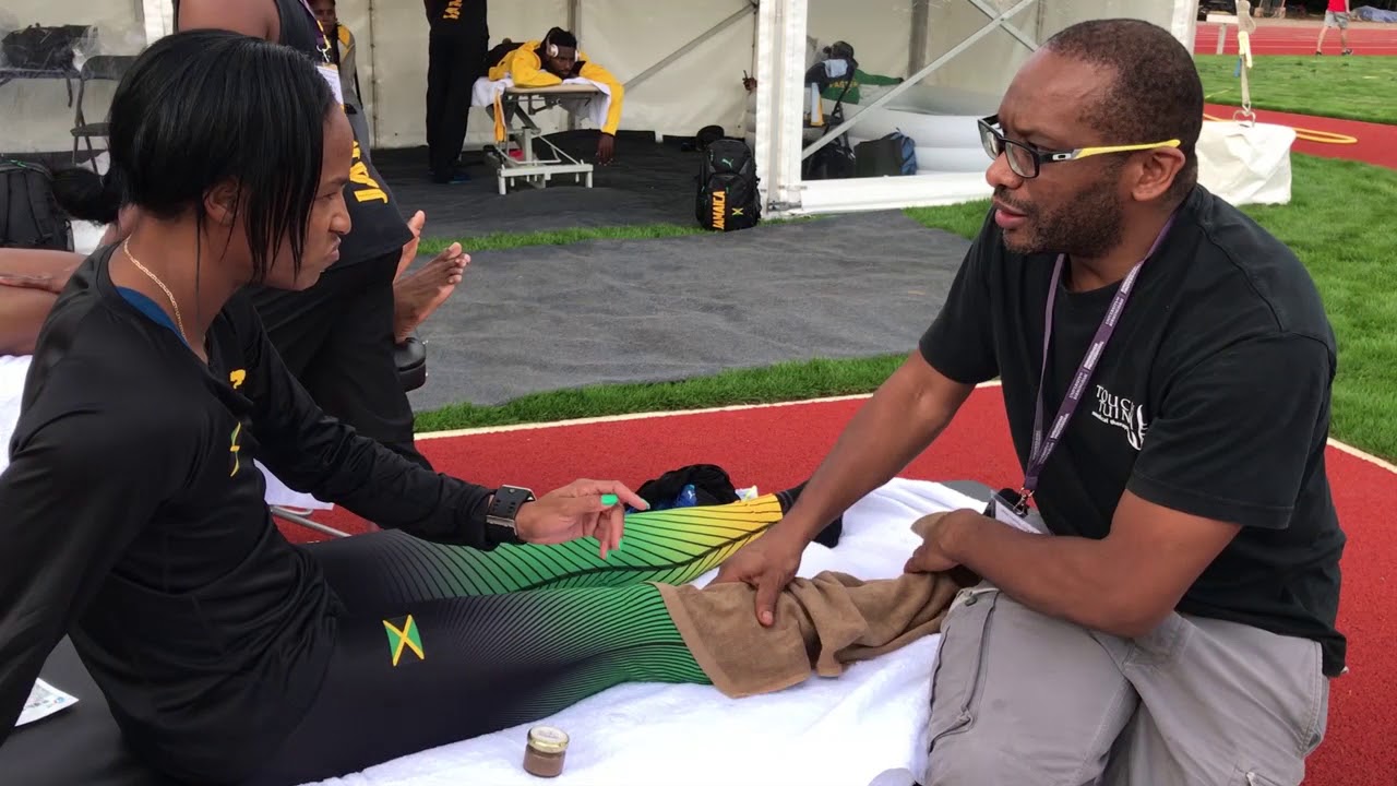 Working with the Jamaican athletes, Touch Tuina (medical) Massage