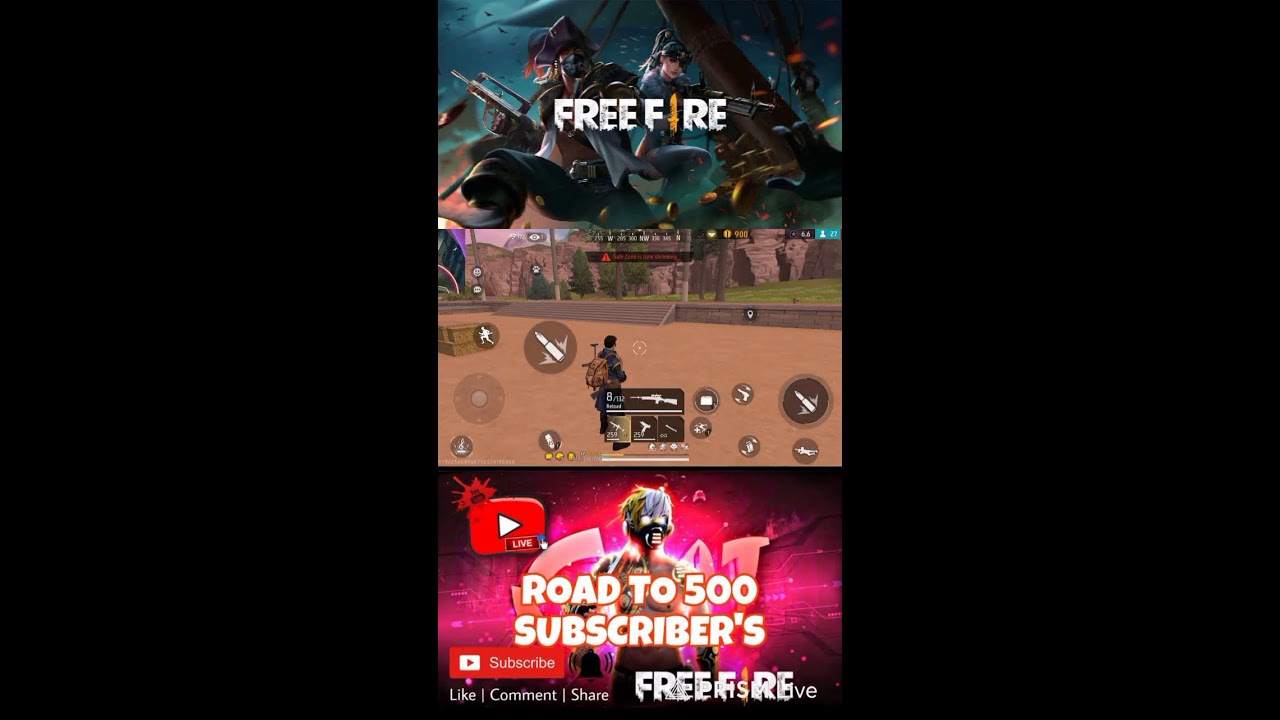 FREE FIRE GAME Live streaming of Nikson96 playing video 8 #freefire