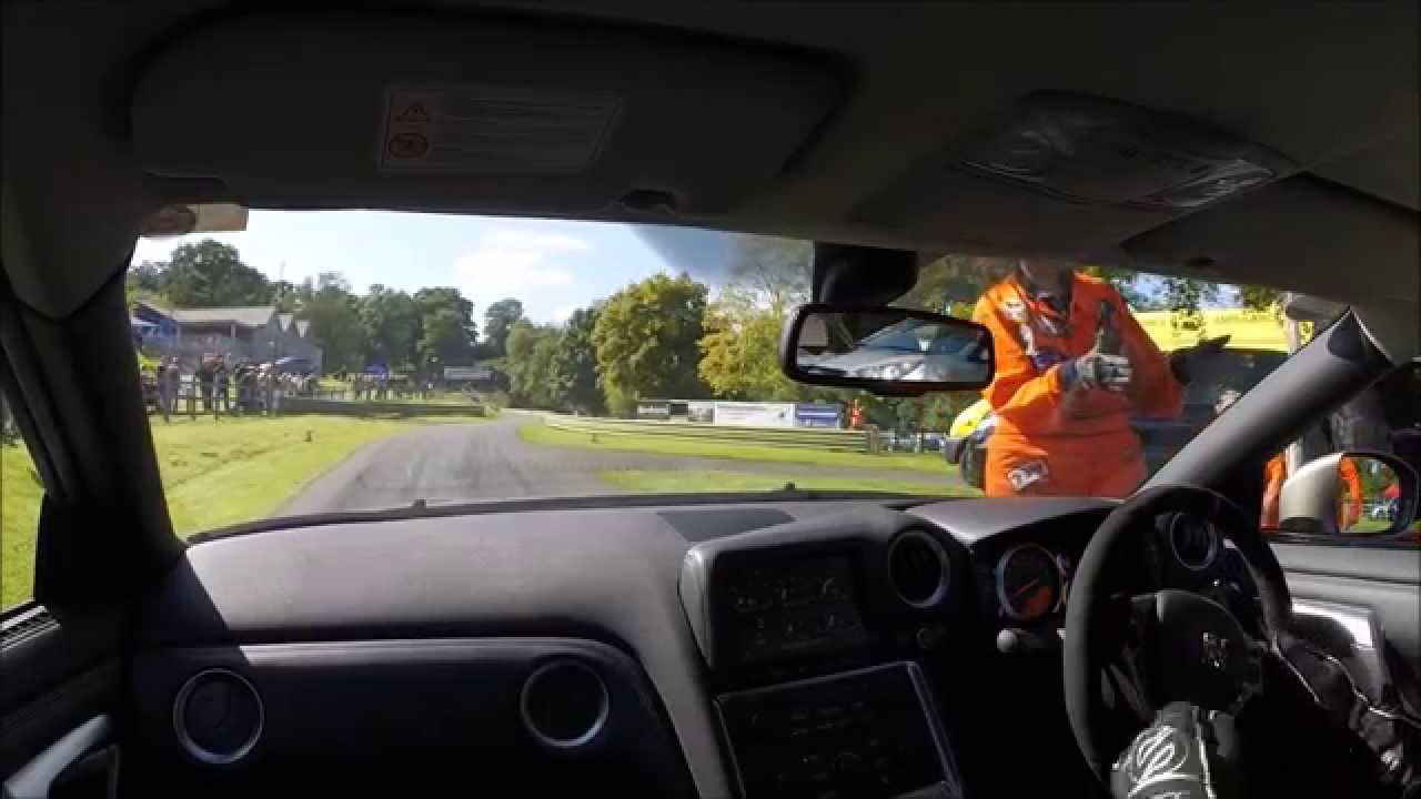 Nissan GT-R  On Board -  Prescott Hillclimb 6 Sept 15  -  Tony Bunker