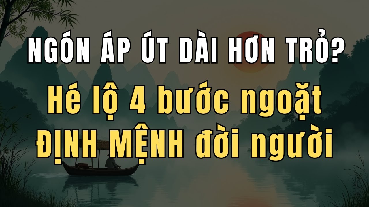 NGÓN ÁP ÚT DÀI HƠN NGÓN TRỎ? Sắp Đối Mặt 4 BÀI HỌC NGHIỆT NGÃ Thay Đổi Số Mệnh!