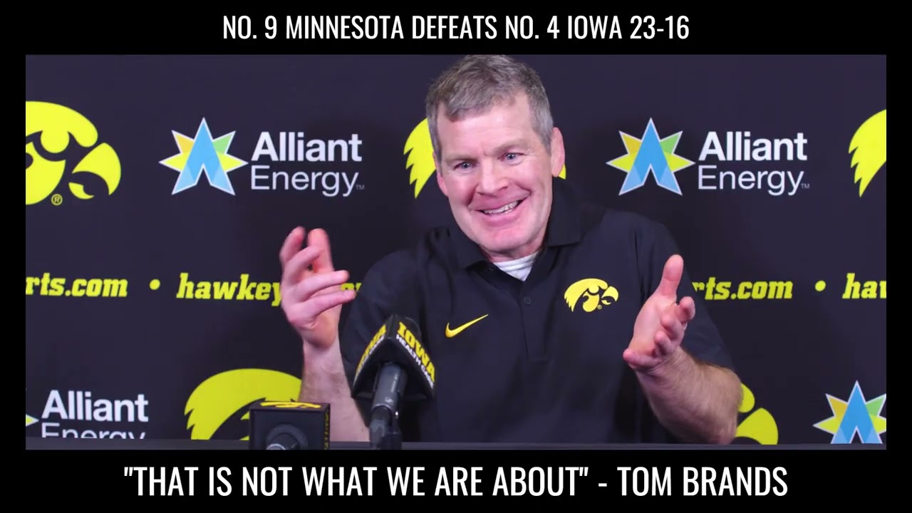 Iowa Wrestling Coach Upset At Getting Upset By Minnesota