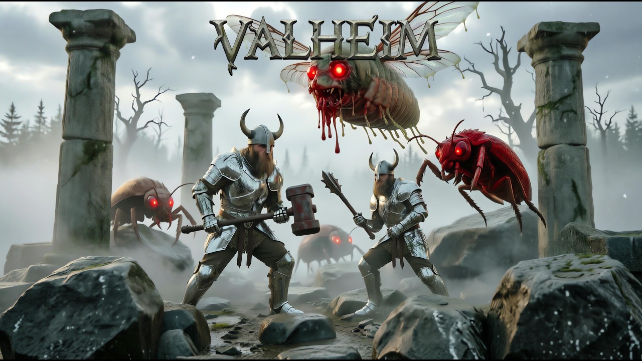 Бот и Lionez в VALHEIM - Добываем ресурс в туманных землях!