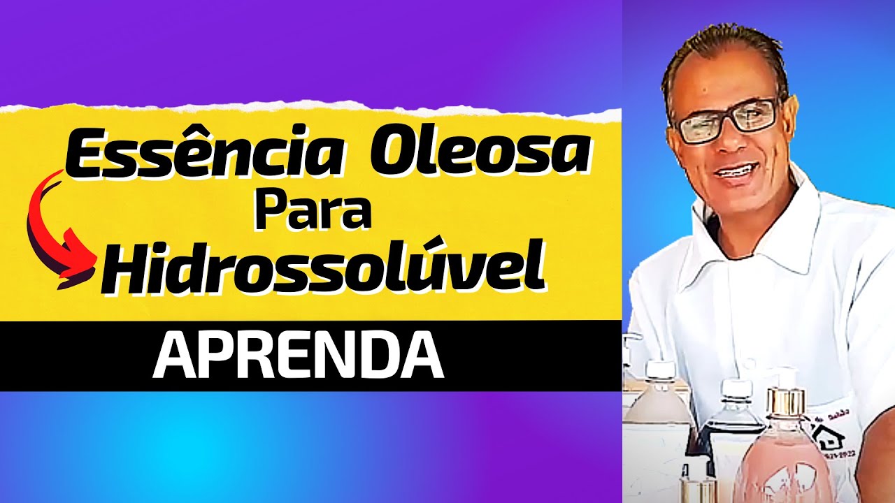 Essência oleosa em hidrossolúvel aprenda fácil com a Casa do sabão