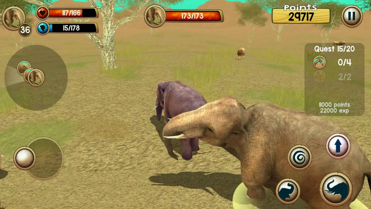 Wild Elephant Sim 3D Android Gameplay #4