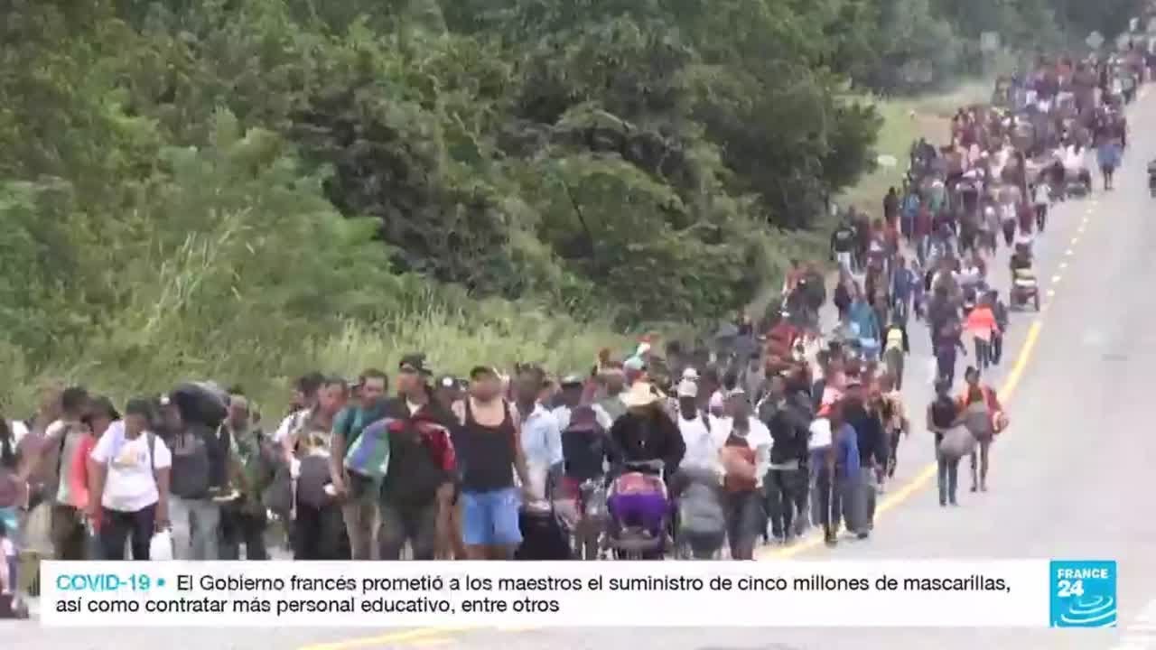 Primera caravana migrante de 2022 partió hacia Estados Unidos
