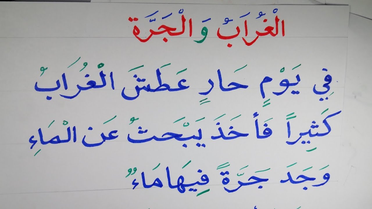 نتعلم الإملاء والقراءة والكتابة والتهجي من  القطعة Arabic Learen