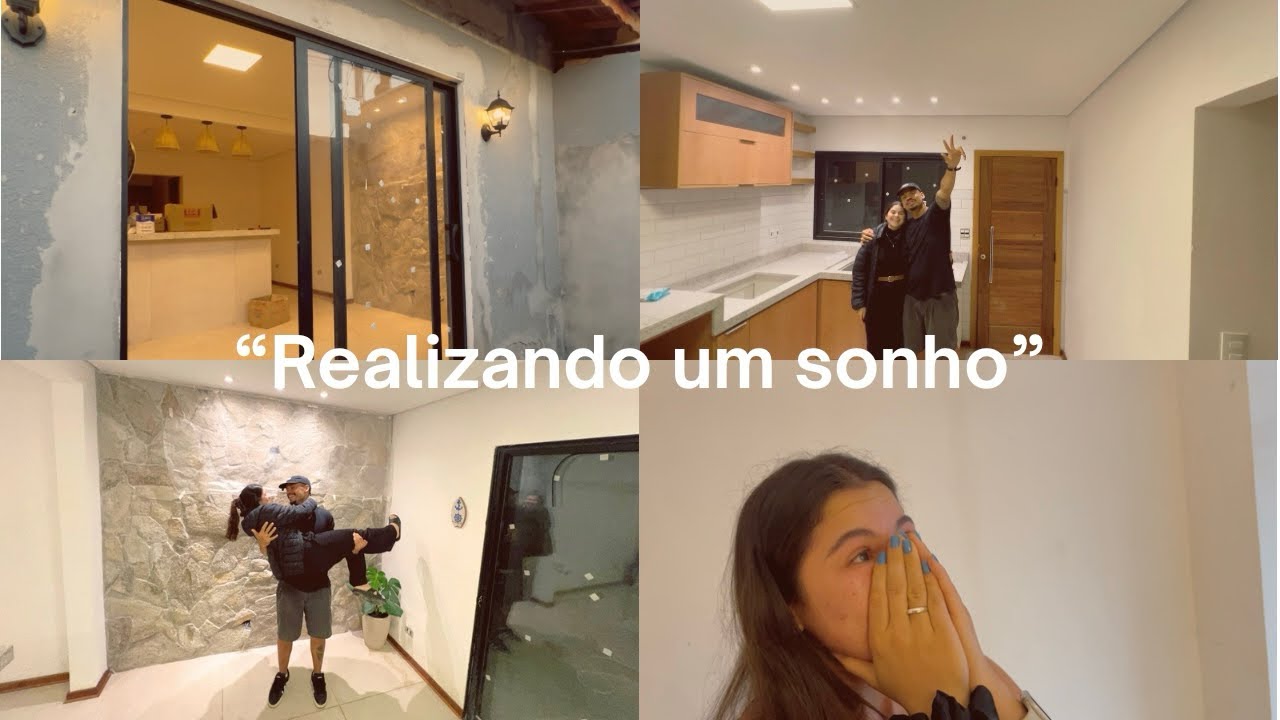 “O sonho se tornou realidade, tudo pronto para nós mudarmos, instalação parte elétrica”