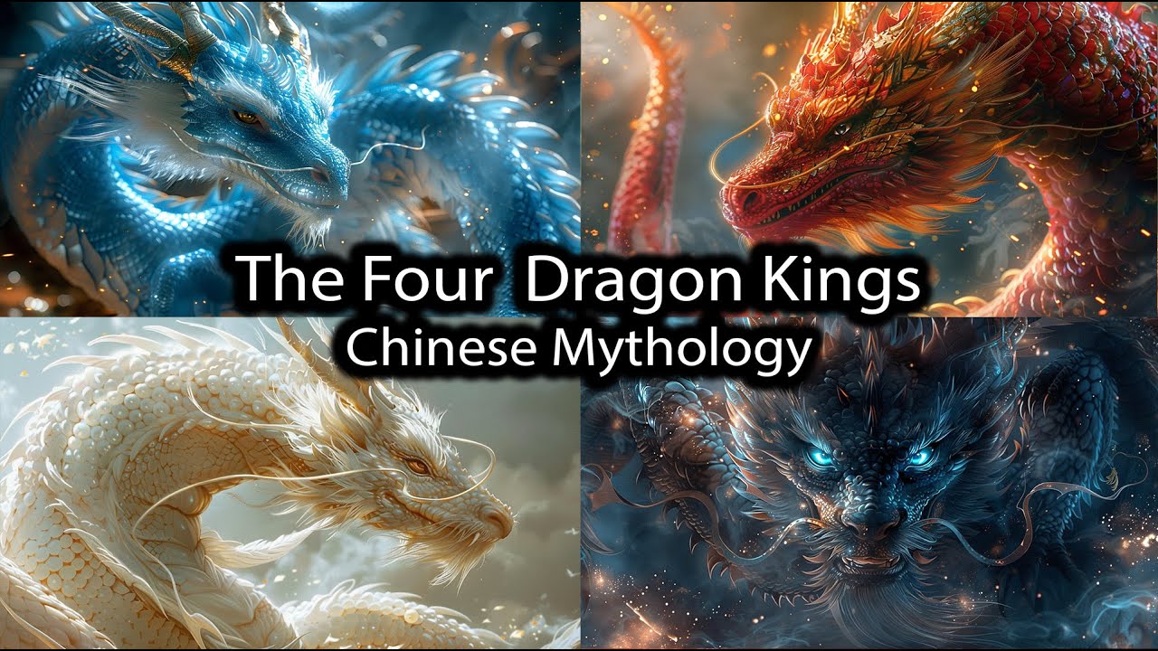 The Legend of the 4 Dragon Kings from Chinese Mythology