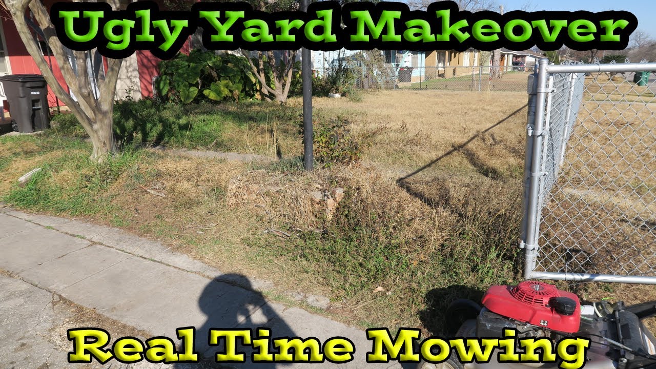 Real Time Mowing | Free Lawn Makeover for this Ugly Yard | Yard Hasn't been mow in Months