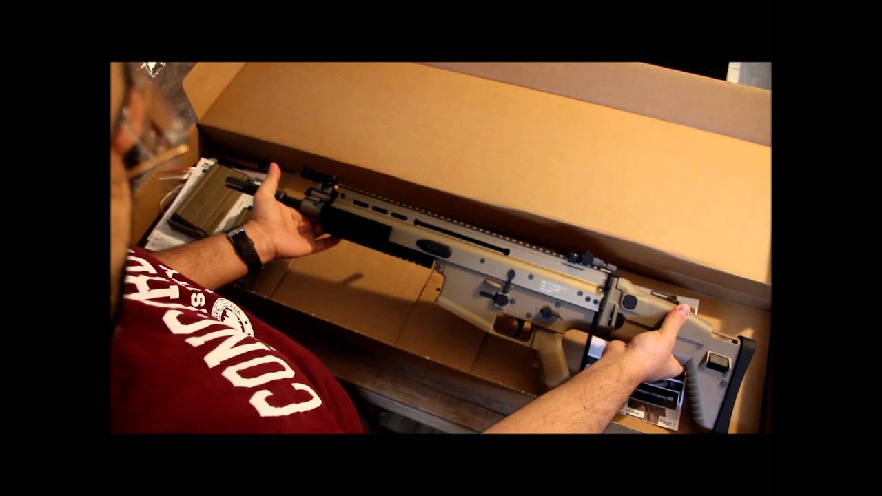 Taktik Airsoft Unboxing and Overview of WE Tech SCAR H GBB