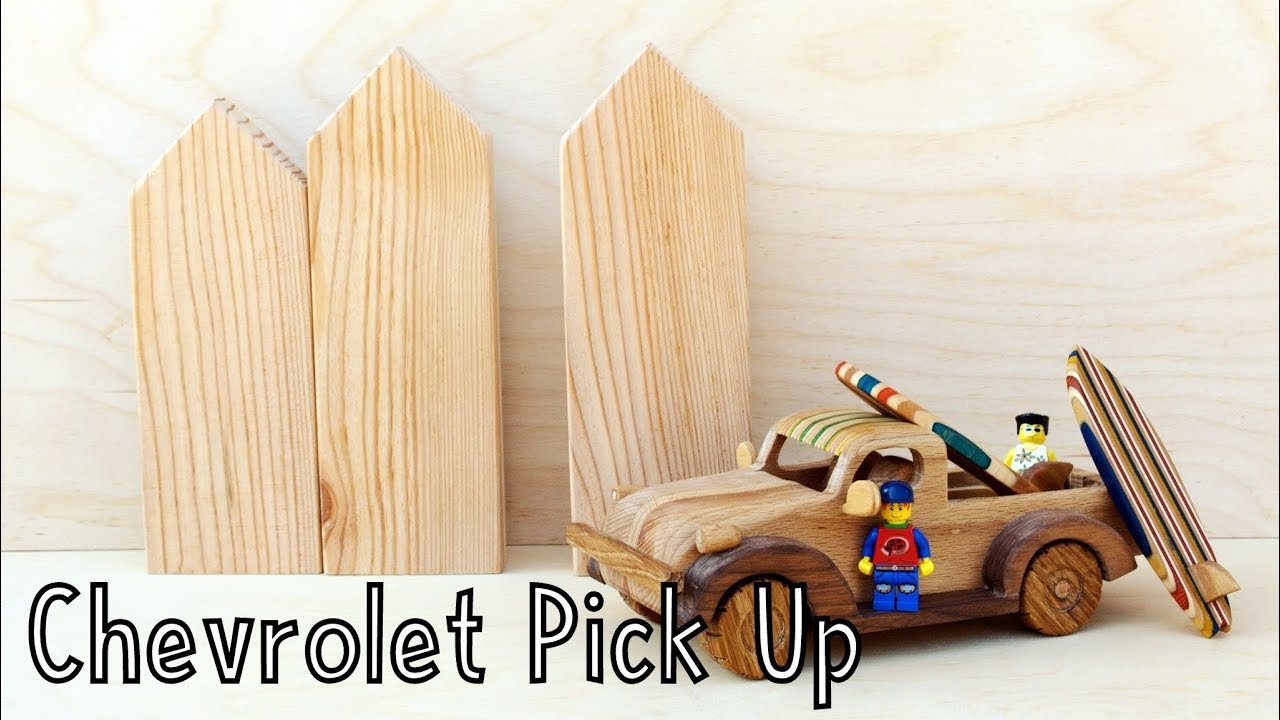 How To Make a Wooden Toy Chevrolet Pick Up Truck | Wooden Miniature - Wooden Creations