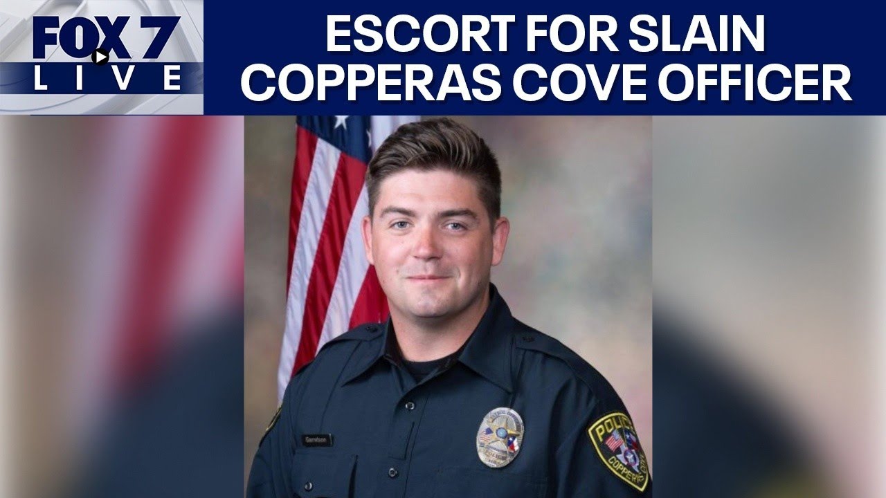 LIVE: Police escort for slain Copperas Cove officer