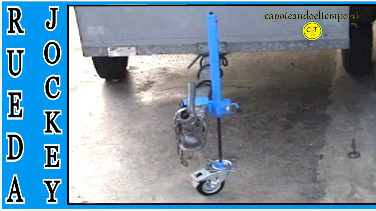 RUEDA JOCKEY O DE APOYO CASERA (para remolque 500 KG max)