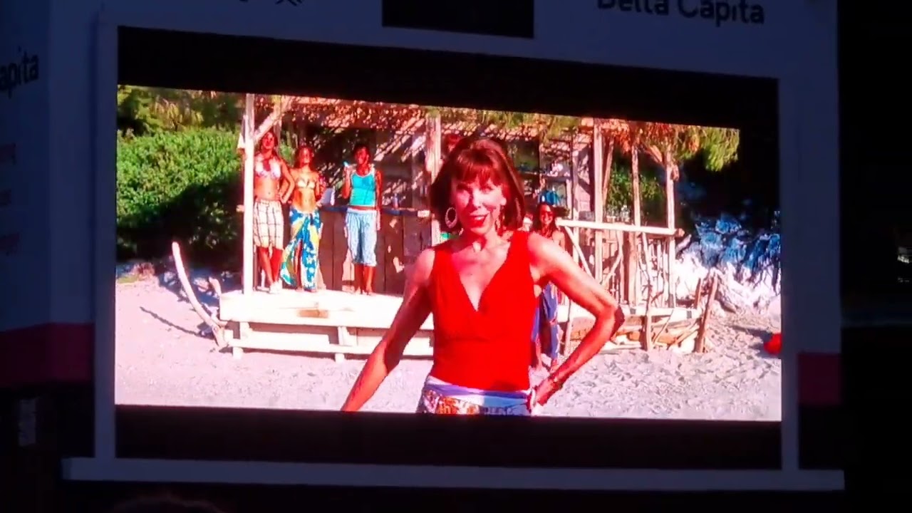 Does Your Mother Know by Abba at the Canary Wharf open-air screening of Mama Mia