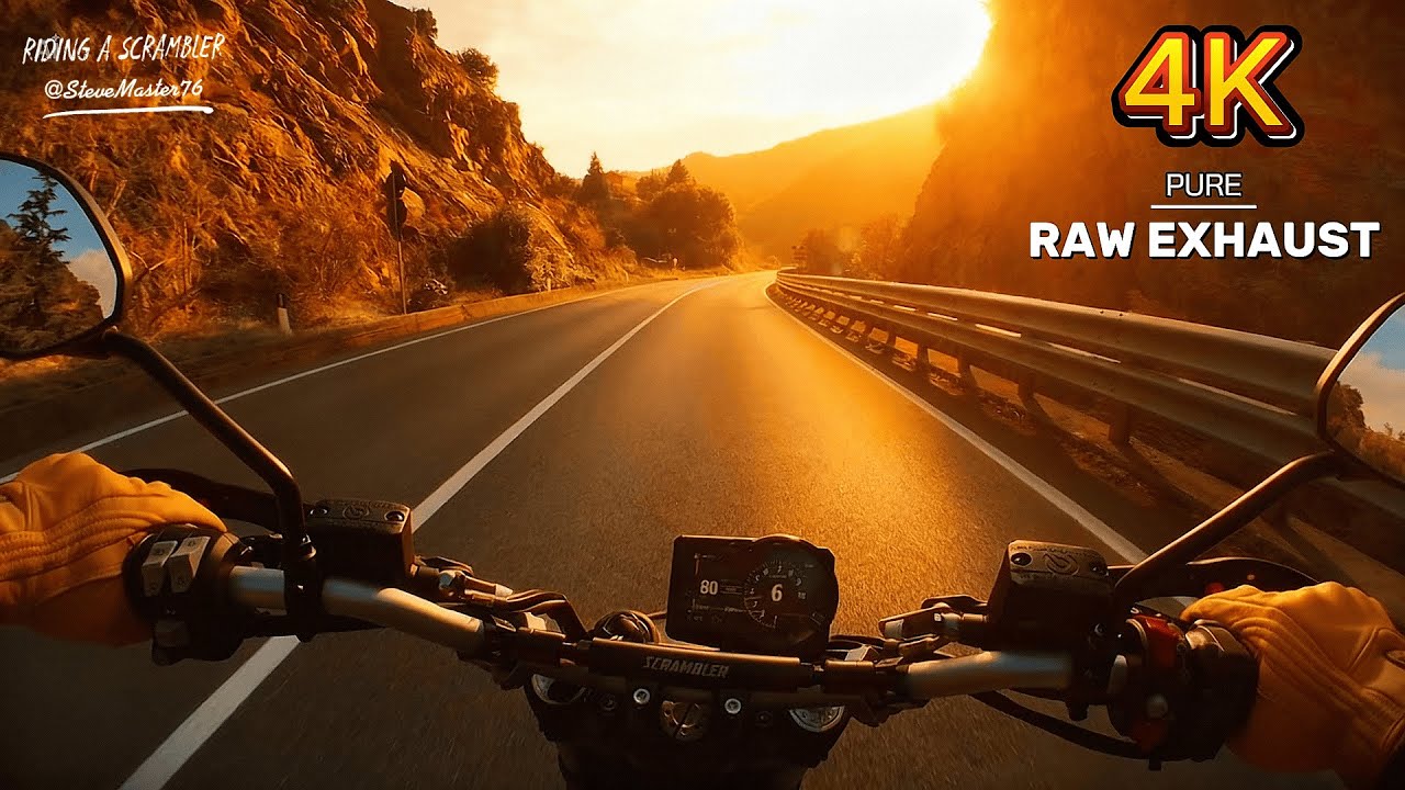 Chasing the Winter Sun in Yellow Gloves | DUCATI Scrambler POV