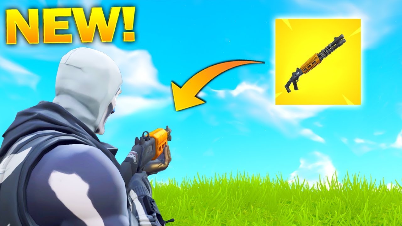 *NEW* LEGENDARY PUMP SHOTGUN Gameplay! Fortnite New SHOTGUN Weapon Showcase (Fortnite Battle Royale)