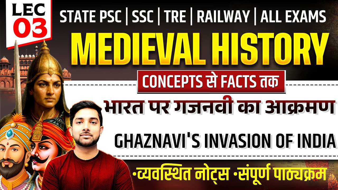 भारत पर गजनवी का आक्रमण | Ghaznavi's invasion of India | L3 | Medieval History | Shubham Gupta