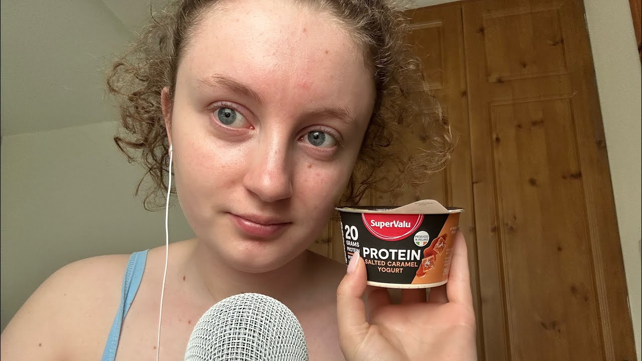ASMR Eating Yogurt for Breakfast 🍮🍦🍓🫐| Soft Eating Sounds